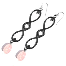 Load image into Gallery viewer, Oxidized Infinity Earrings