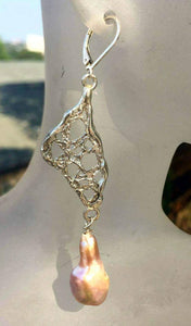 Nucleated Pearl Drop Earrings