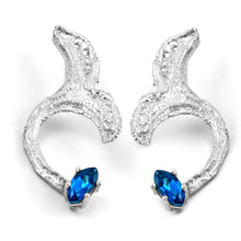Load image into Gallery viewer, Whale Tale Sterling Silver Earrins
