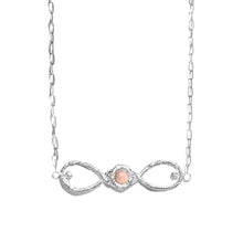 Load image into Gallery viewer, Infinity Horizontal Bar Necklace
