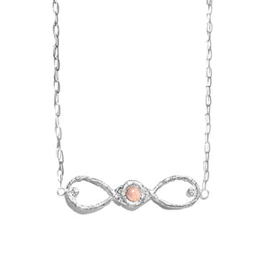 Infinity Horizontal Bar Necklace