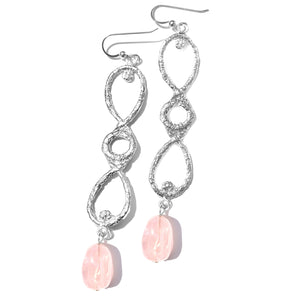 Amazonite Infinity Earrings