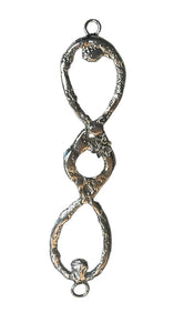 Oxidized Infinity Earrings