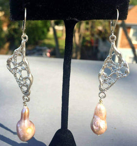 Nucleated Pearl Drop Earrings