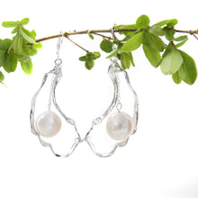 Load image into Gallery viewer, Life is Your Oyster Drop Earrings

