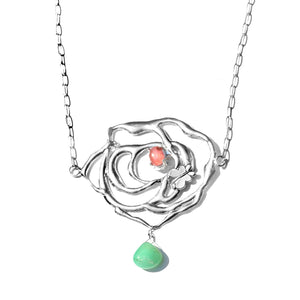 My Love is a Rose with a Chrysoprase Necklace